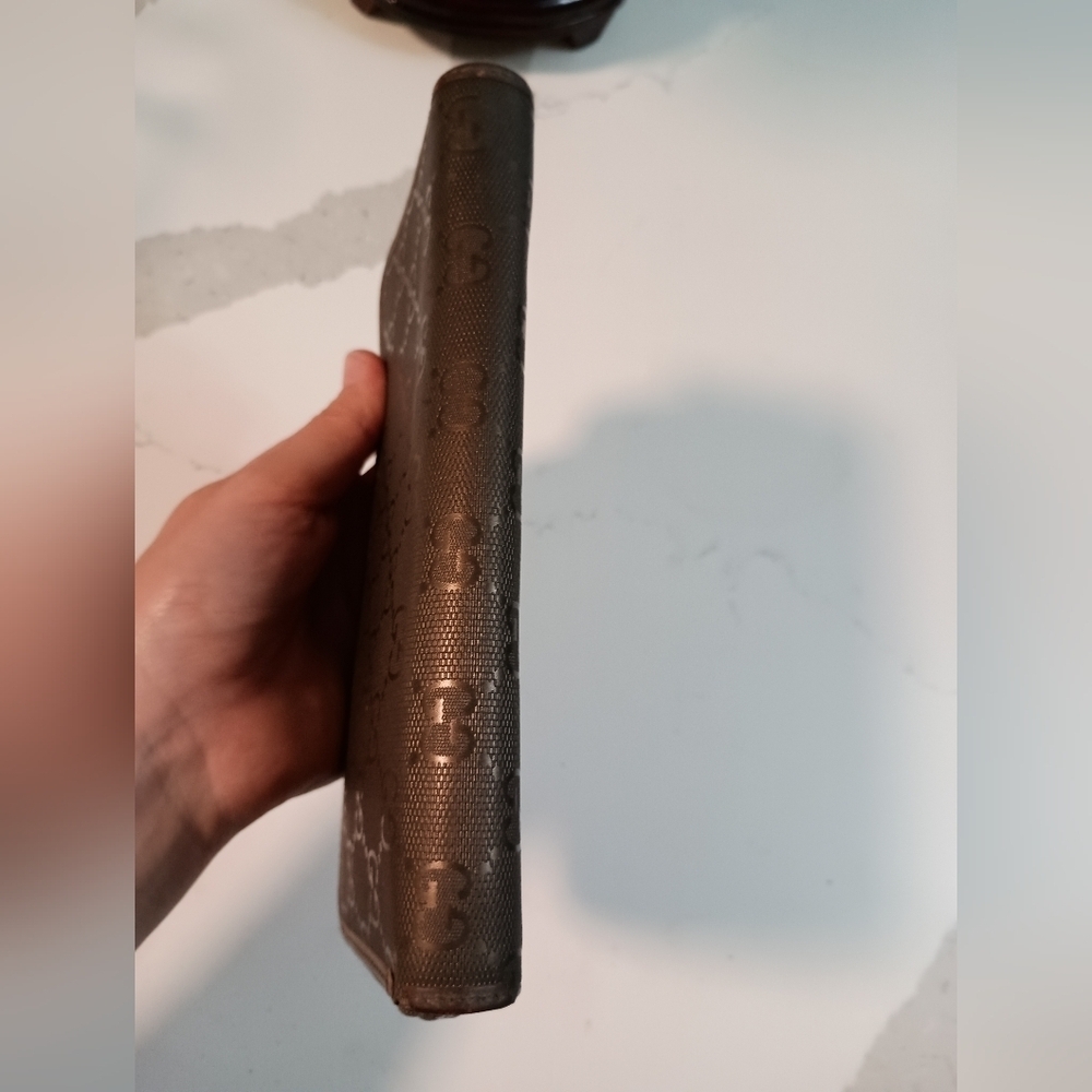 GUCCI Guccissima Bronze Long Wallet - Picture 6 of 15